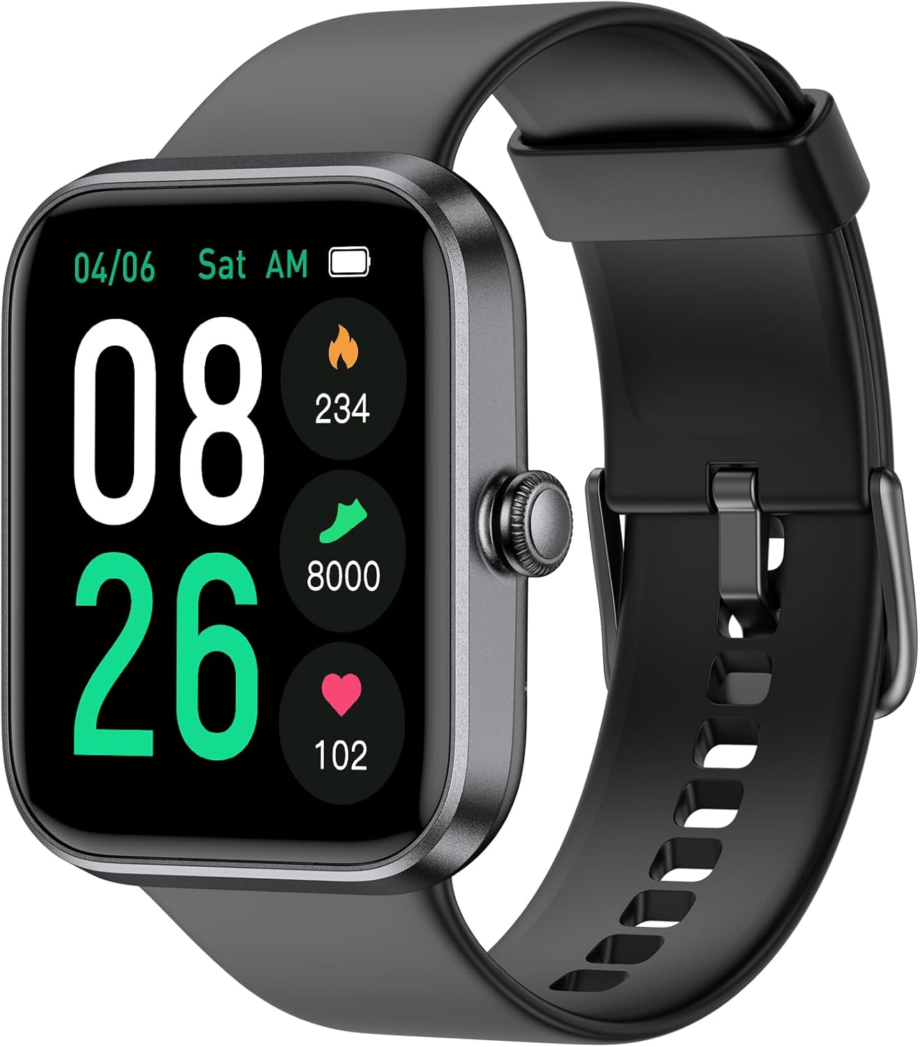 Waterproof Smartwatch with Heart Rate Monitor