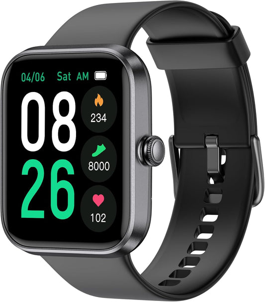 LIVIKEY Smartwatch: Track Heart Rate & Sleep