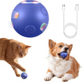 Interactive Smart Cat Dog Toy, Self-Moving Ball (Blue)