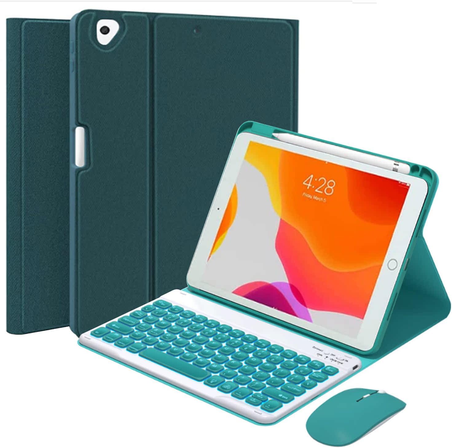 Backlit Keyboard Case for iPad Air 11 Inch with Mouse & Cover