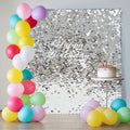 Shimmer Wall Backdrop Hexagon Silver Panels 24pcs - Sparkling Event