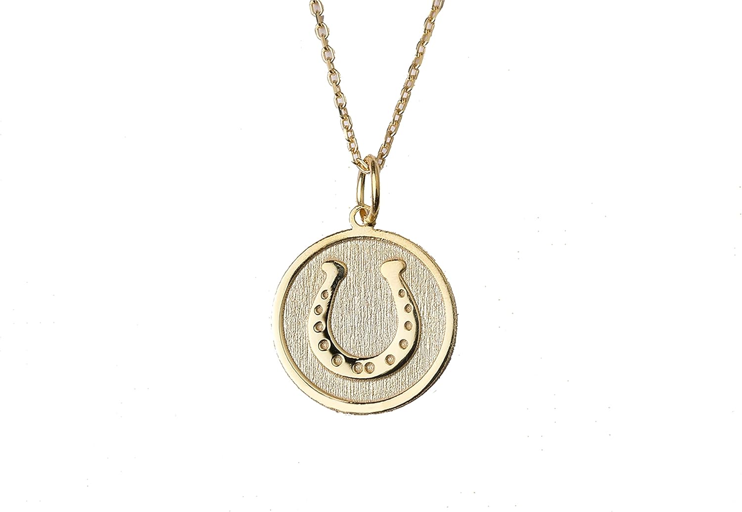 Horseshoe Necklace Gold Plated Lucky Charm for Good Luck Gifts