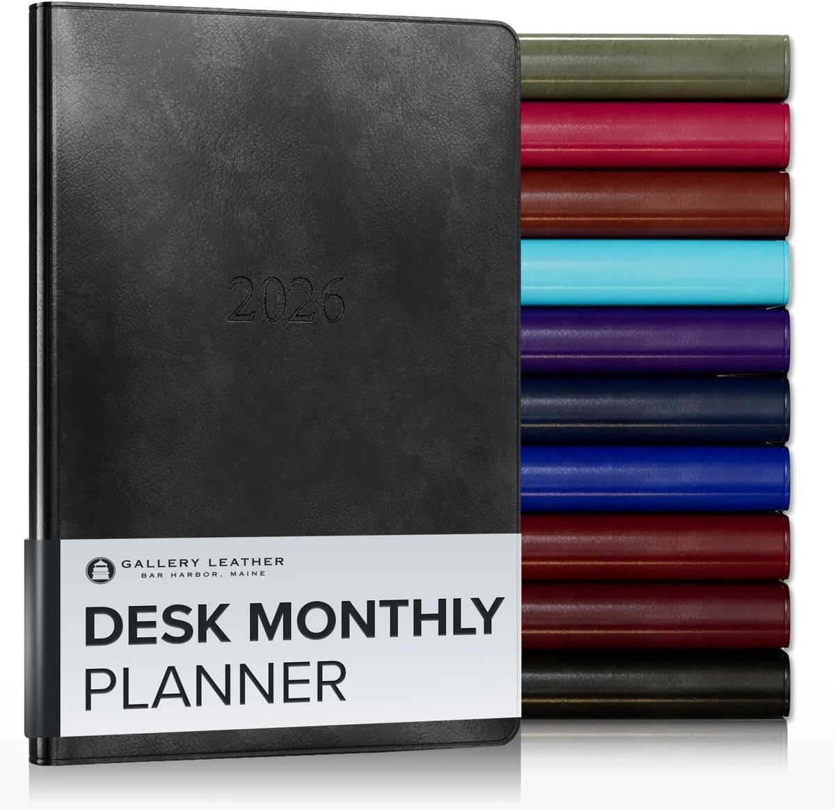 Gallery Leather Desk Monthly Planner 2025-2026 for Success