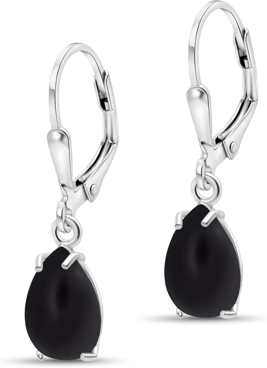 925 Sterling Silver Gemstone Teardrop Earrings for Women Gift