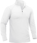 Men's Quarter Zip Pullover Fleece Lined 1/4 Zip Golf Shirt - Warm Fit