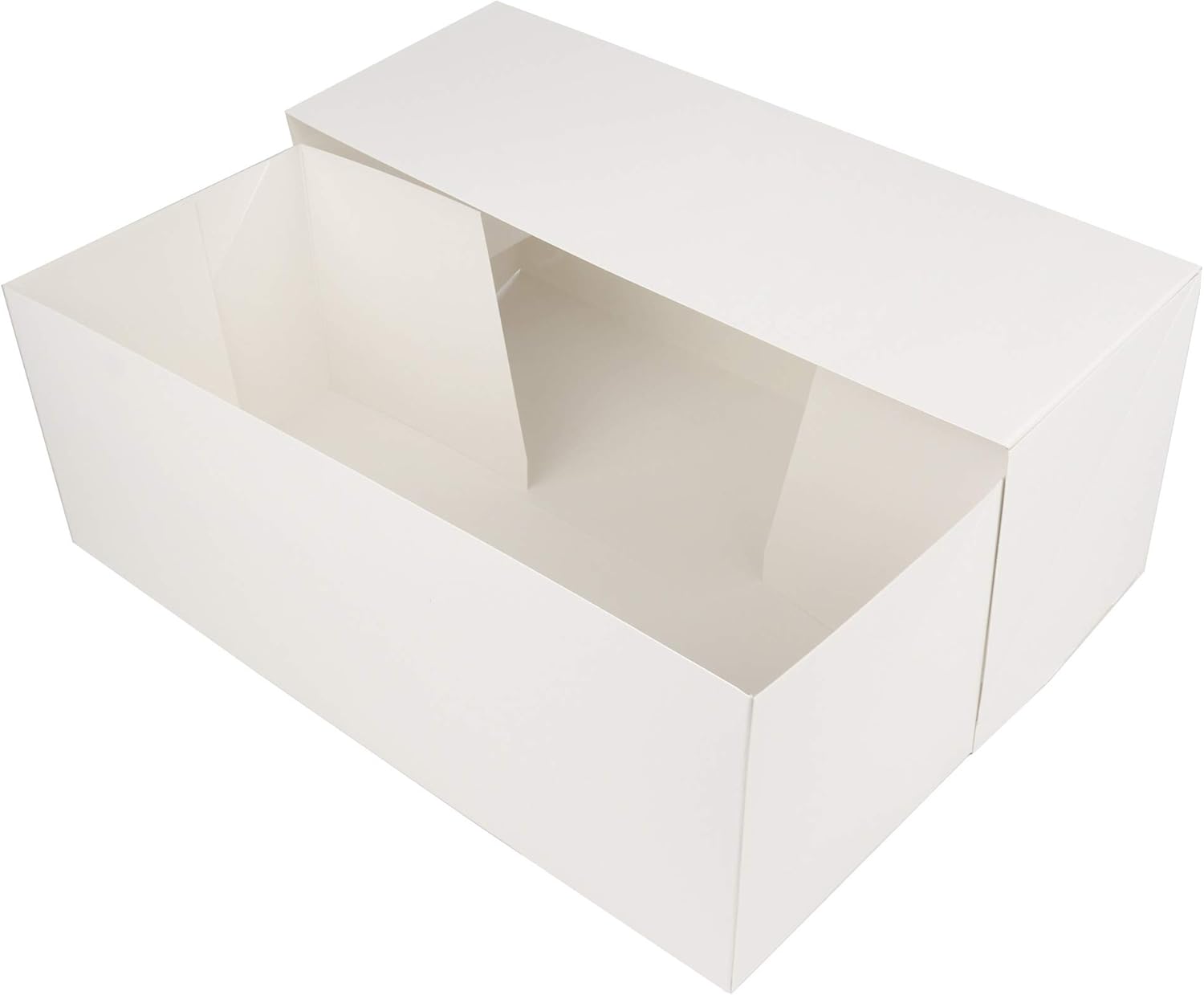 O'CREME White Rectangular Cake Box with Scalloped Window 25 Pack