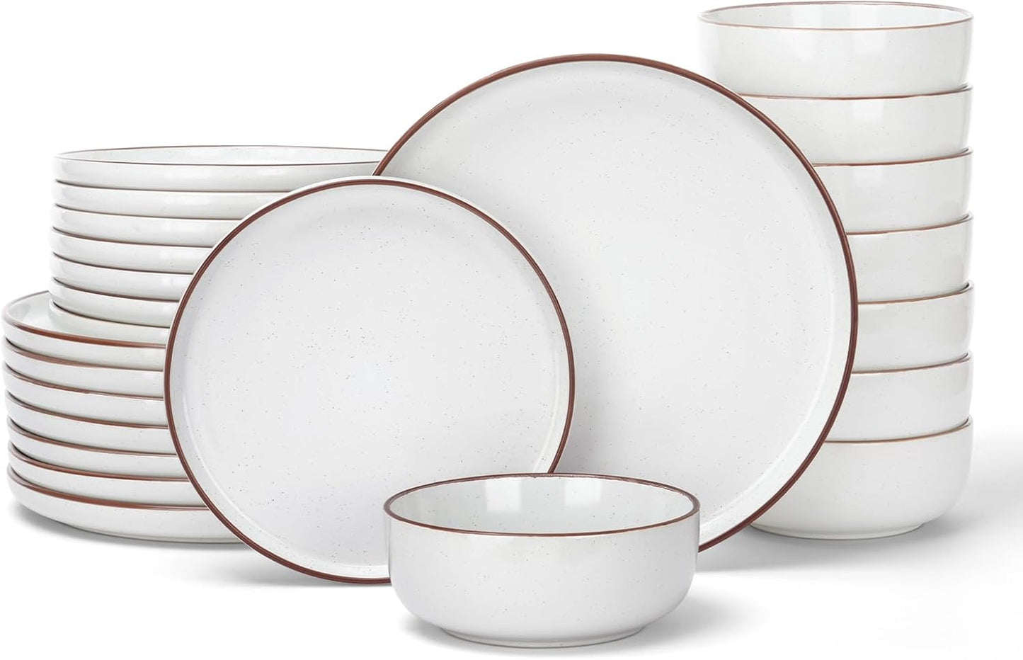 Famiware Mercury Dinnerware Set for 8 - Elegant and Durable