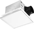 Bathroom Exhaust Fan with Light 110CFM - Quiet Nickel Trim