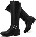 Women's Slouchy Knee High Boots Wide Calf Flat Platform - Stylish Fall