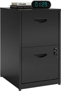 2 Drawer File Cabinet with Lock - Compact Metal Filing for Home Office