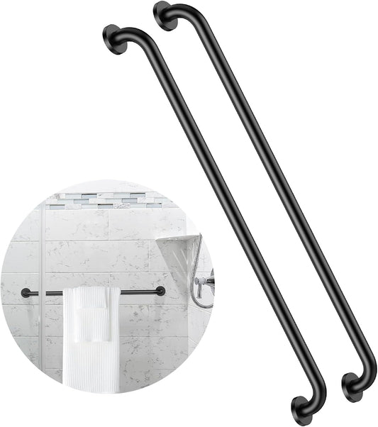 40 Inch Black Shower Grab Bars for Safety and Support