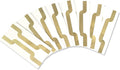 3 x 6 in Peel and Stick Backsplash Tile White with Gold Metal - 100