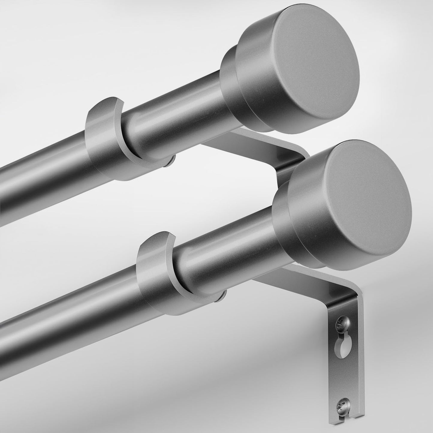 Heavy Duty Adjustable Curtain Rods for Windows 48 to 84 Inch