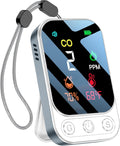 Portable Carbon Monoxide Detector 3-in-1 CO Temp Humidity Monitor