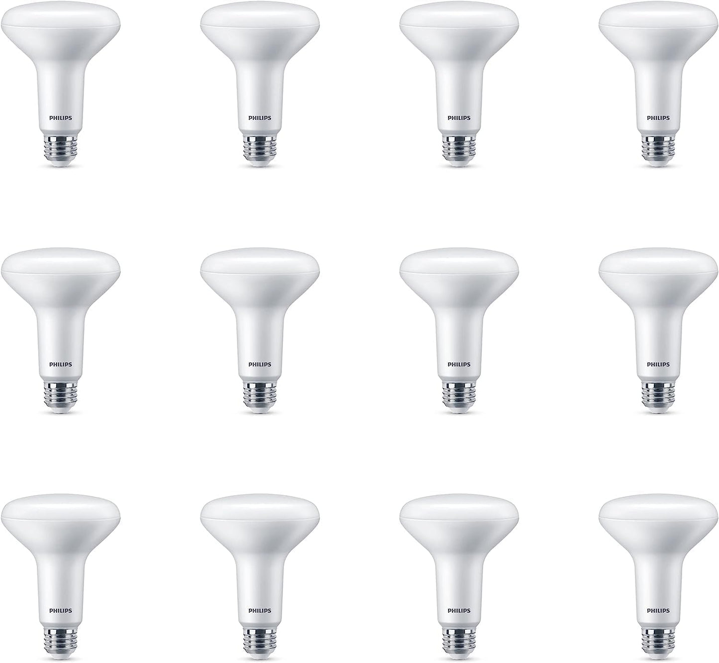 PHILIPS LED 65W BR30 12-Pack Soft White Light Bulbs for Home