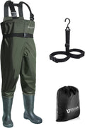 OXYVAN Chest Waders with Boots for Men & Women - Lightweight Sports