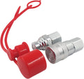 1/4ft NPT Flat Face Hydraulic Quick Coupler Set - Durable Flat-Face