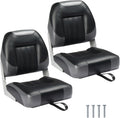 PEXMOR Boat Seats Low/High Back Folding Fishing Boat Seats
