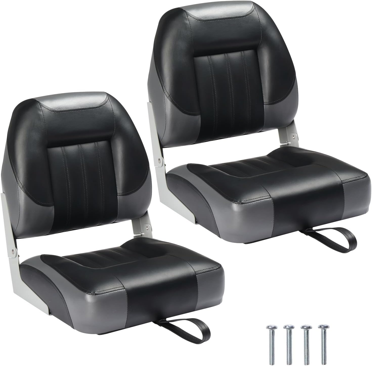 PEXMOR Boat Seats Low/High Back Folding Waterproof Captain Seat