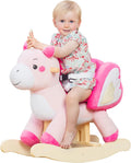 Baby Rocking Horse Ride Unicorn Plush Rocker for 6 Month-3 Year Old