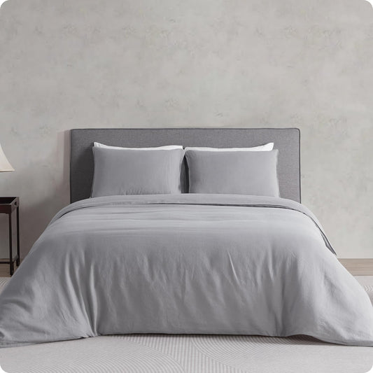 100% Linen Duvet Cover Set for Hot Sleepers - King Size