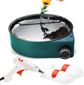 Hot Glue Melting Pot Electric Floral Dipping Skillet Kit - Fast Heat