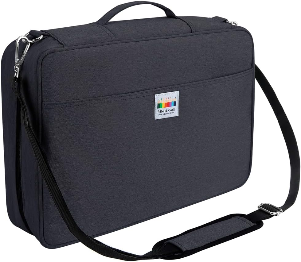 YOUSHARES Big Capacity Colored Pencil Case for Artists and Students