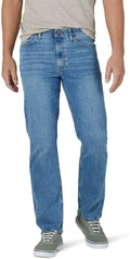 Wrangler Authentics Mens Relaxed Fit Jean for Men - Comfort Flex Waist