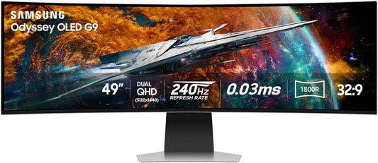 Samsung 49 Odyssey G9 Gaming Monitor - Ultra-Fast 240Hz Refresh Rate!