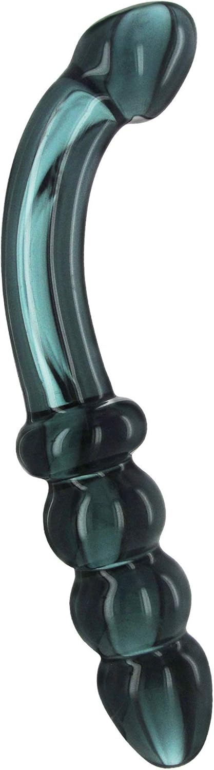 Hamsa Glass Dildo - Smokey Jade for Ultimate Pleasure Experience