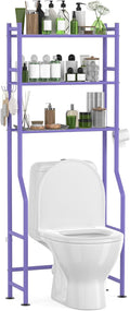 3-Tier Over The Toilet Storage Purple - Space Saving Metal Shelf