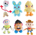Stuffed Plush Toys 6-Piece Set - Small Plush Character Keychain
