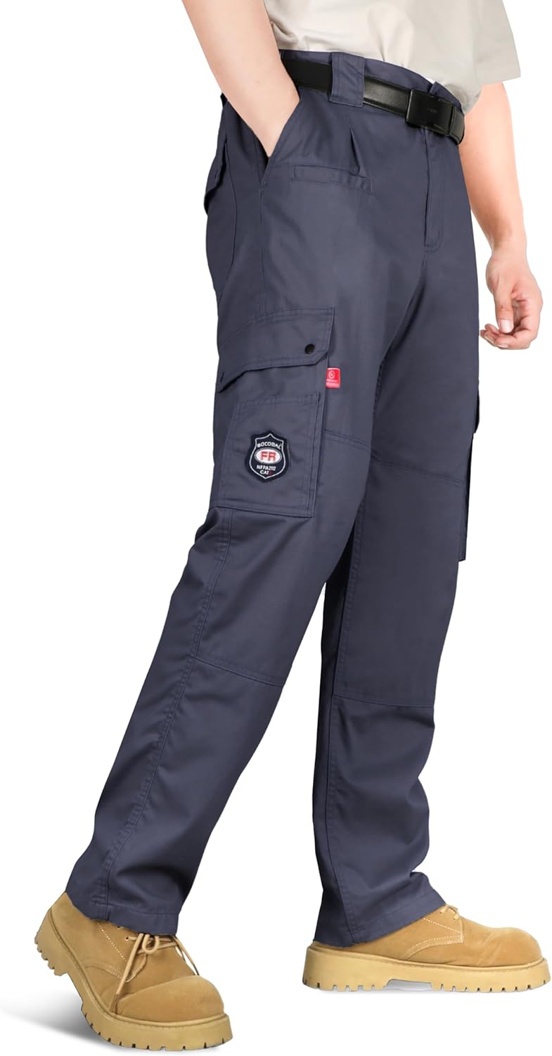 BOCOMAL FR Pants for Men Cargo Flame Resistant Utility Wear
