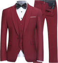 YFFUSHI Men's 3 Piece Suit Set One Button Slim Fit - Smart Everyday