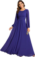 Ever-Pretty Women's Long Sleeve Chiffon A-Line Formal Dress