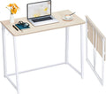 WOHOMO Folding Desk Small Foldable Desk 39.4 in - Space Saving