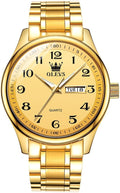 Men's Casual Stainless Steel Watch with Day-Date - Easy Read Dial