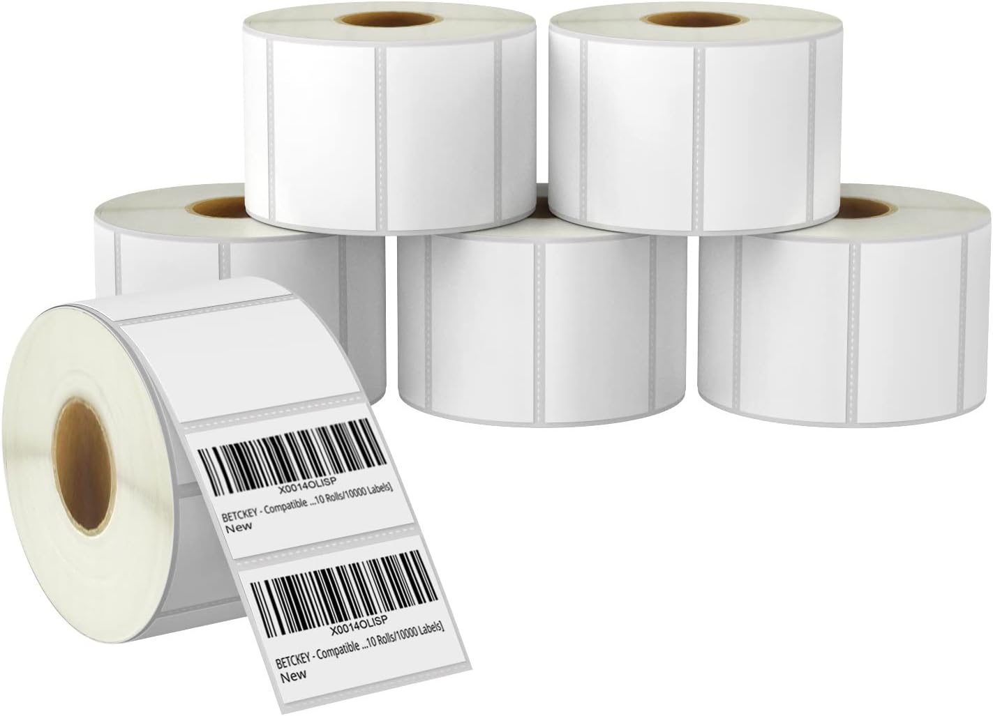 Premium BETCKEY 2.25 x 1.25 Barcode Labels - Zebra & Rollo Compatible