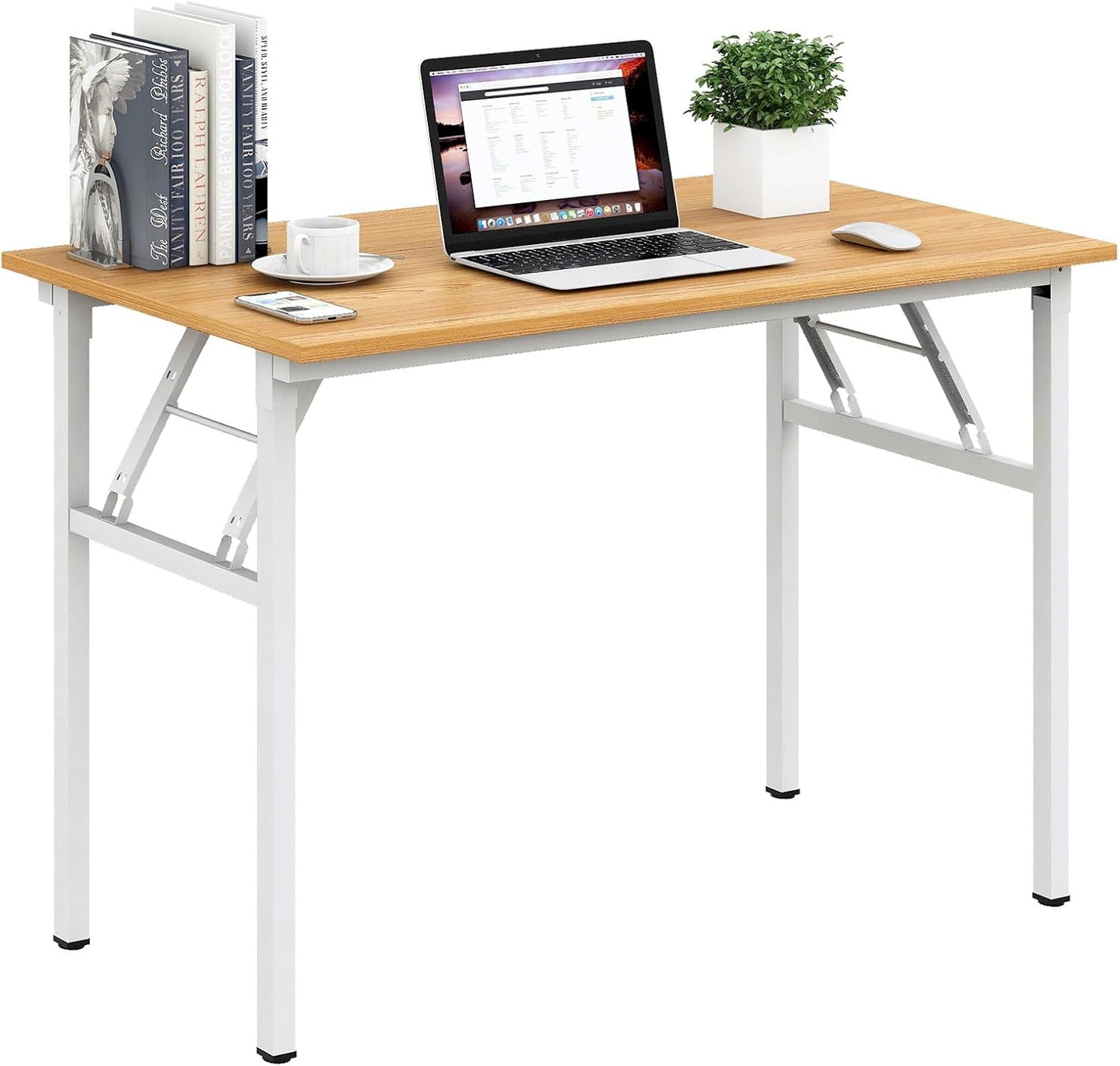 Need Folding Desk for Home Office - Modern Teak Color Table