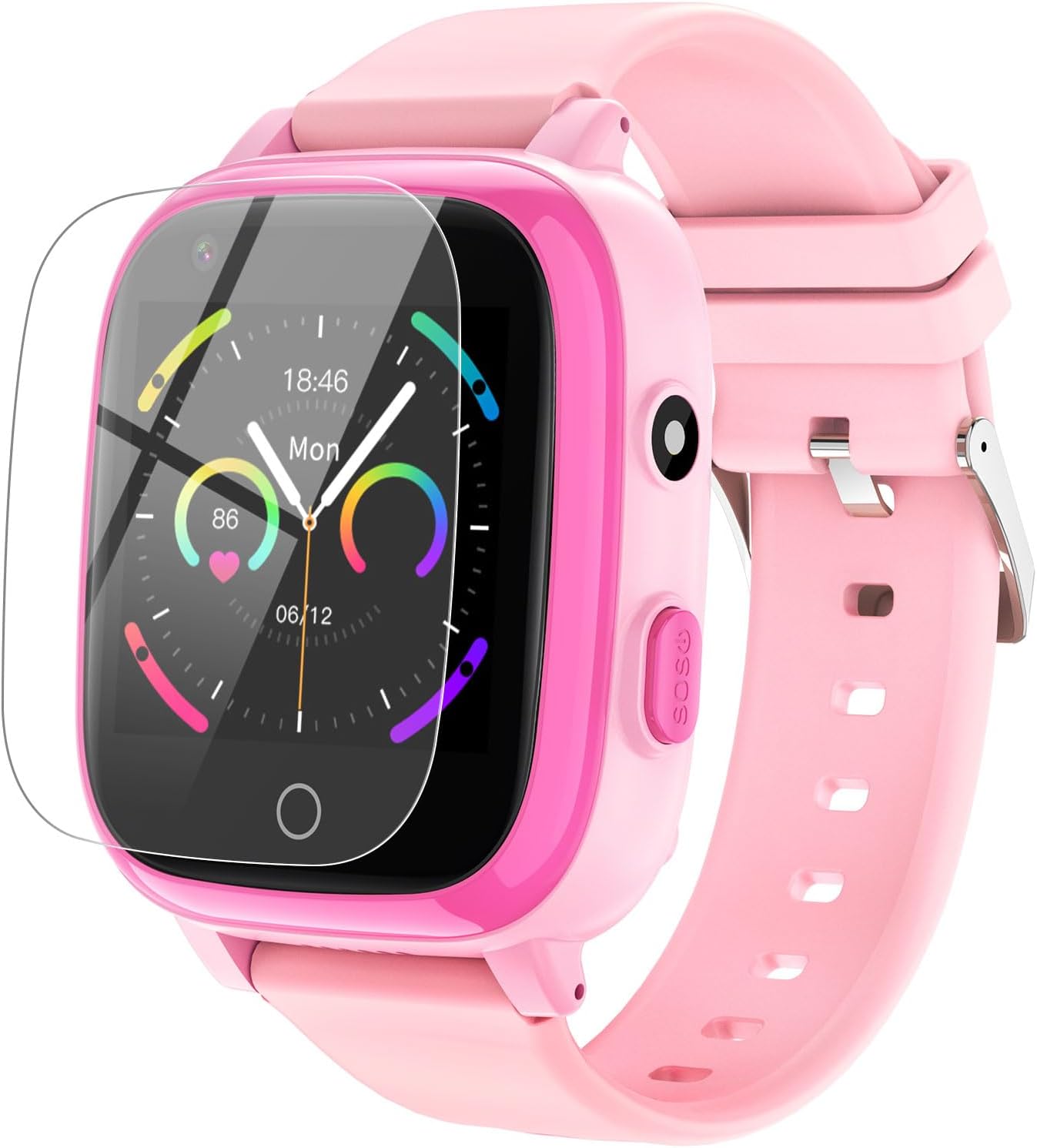 Kids 4G Smartwatch: GPS Tracker, Texting & Calling - Ages 4-12