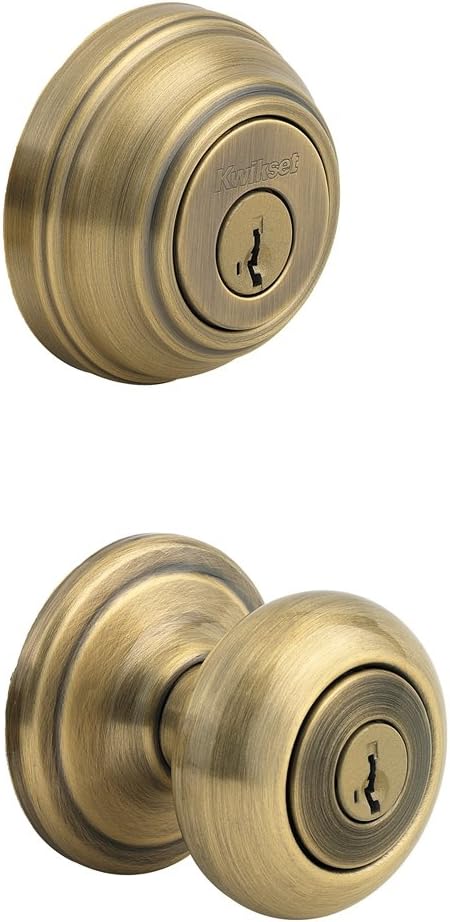 Kwikset Juno Keyed Entry Door Knob and Deadbolt Combo Pack