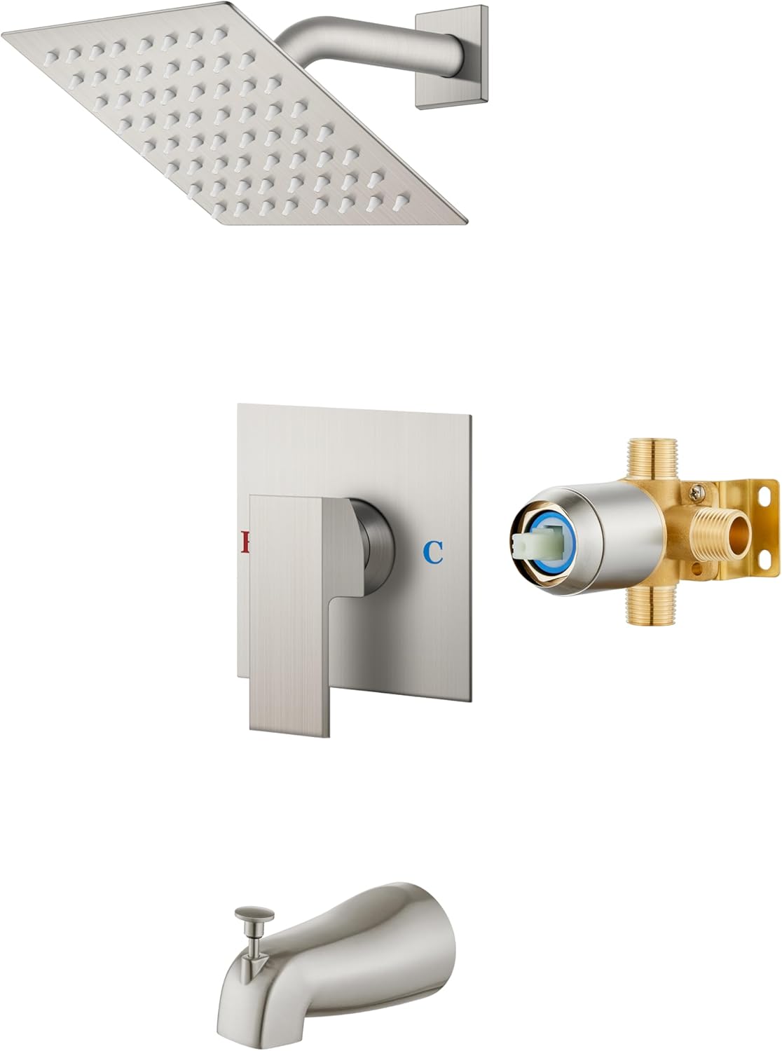 Airuida Shower Faucet Set with Tub Spout for Ultimate Comfort