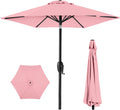 7.5ft Heavy-Duty Round Outdoor Market Umbrella - Durable Tilt & Crank