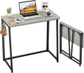 Small Foldable Computer Desk Writing Study Desk - Space-Saving
