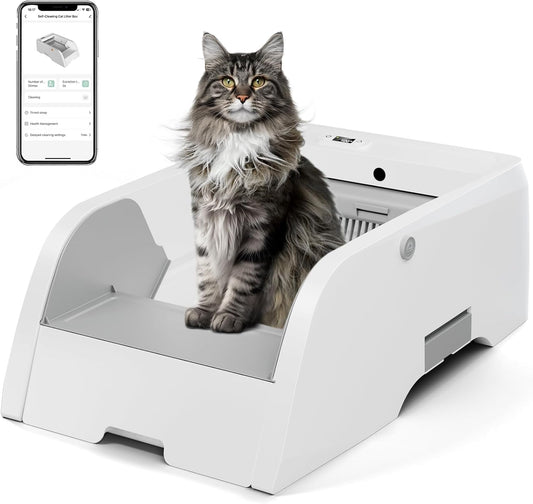 KYKY Self-Cleaning Cat Litter Box - Odor-Free & Hassle-Free!