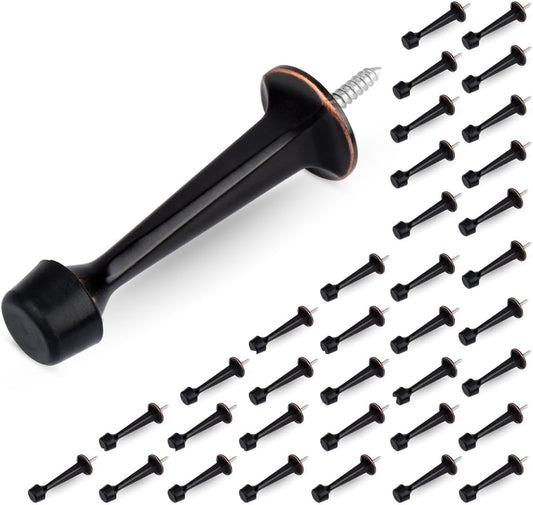 HOMOTEK Heavy Duty Door Stop with Soft Rubber Tip for Protection