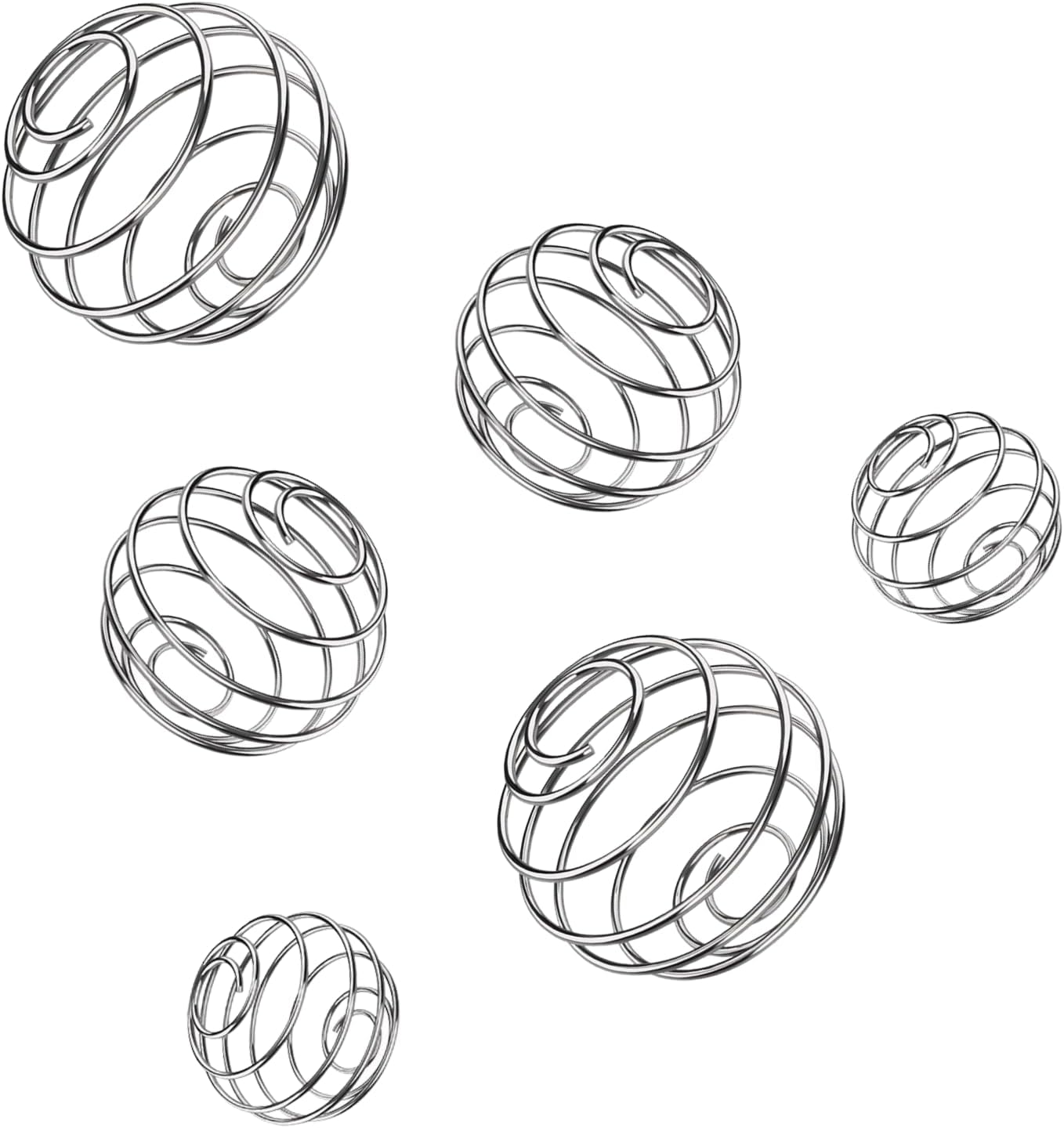 6PCS Stainless Steel Shaker Balls - Smooth Protein Mixing