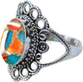 Solid 925 Sterling Silver Black Onyx Ring for Womens - Chunky piece