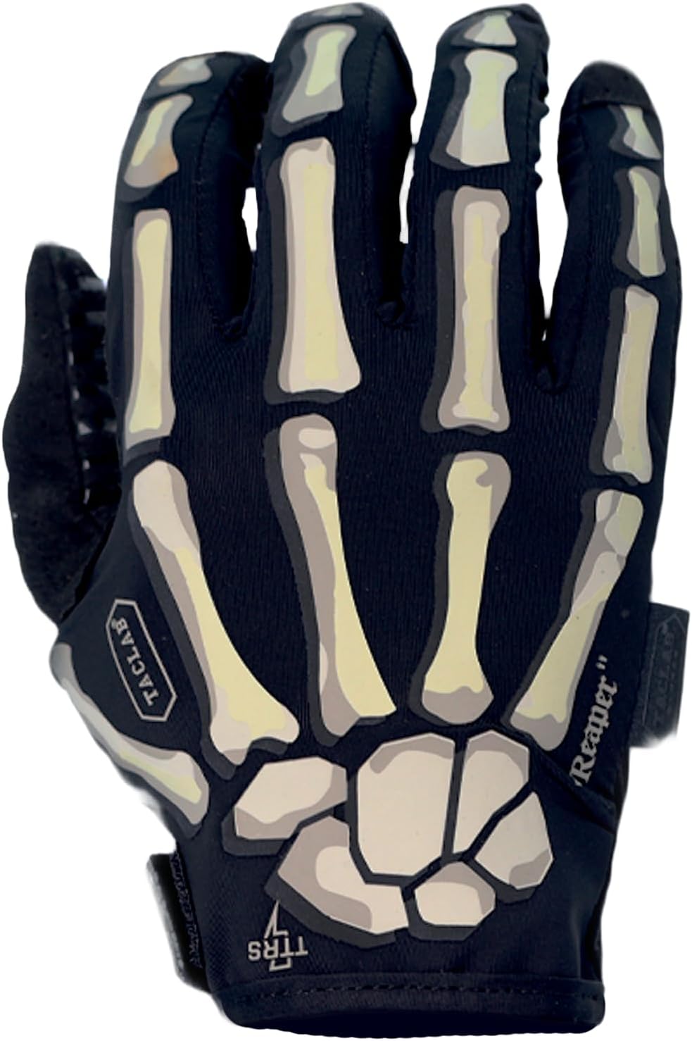 TACLAB Reaper Black Skeleton Gloves for Airsoft and More