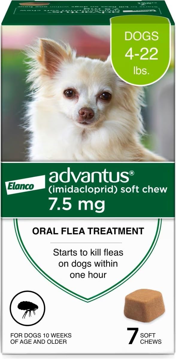 Advantus Dog Fast Acting Oral Flea Treatment Soft Chews 7 ct